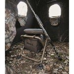 HuntRite Deluxe Pop-Up Hunting Ground Blind, 1-2 Person Tent, Hunting Gear, Equipment, and Accessories, 4-Panel Spring Steel