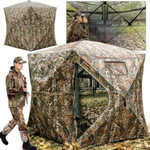 270-Degree See-Through Hunting Blind for 2-3 People