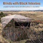 MOFEEZ Hunting Blind, 270°View with Silent Sliding Window, 2-3 Person Ground Deer Stand Pop Up Tent with Portable Bag and Tent Stakes (Camo, 58 "Lx58 Wx66 H) See Through