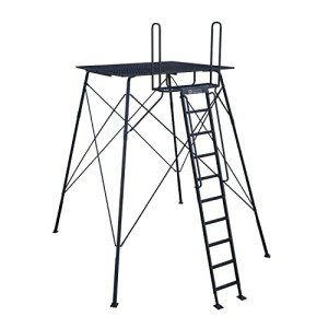 Rivers Edge Landmark 10’ 600 Tower, 10' Height, 72" x 72" Platform, Large Entry Platform, Unmatched Stability, 5-Point Anchoring System, LM623