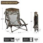 Lightweight Low Camping Chair for Hunting and Travel