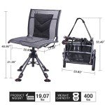 360-Degree Swivel Hunting Chair with Adjustable Height