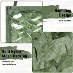 Yeacool Camo Netting Mesh Camouflage Netting Deer Blind Hunting Blind Net for Military Theme Party Decorations Army Sunshade Car Cover Camping Shooting (Dark Green, 13ftx20ft, 4m*6m)