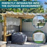 CROSSHIP Camo Netting Hunting Camouflage Accessories - Camouflage Party Decorations，Camping Ghillie Netting, Sunshade Camo Mesh & Hunting Blind Deer Stand (19.7ftx19.7ft, White)