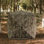 Lenotos Hunting Blind, 270° See Through Blind with Swing Door, 2-3 Person Pop Up Ground Blind with Carrying Bag, Portable Resilient Hunting Tent for Deer & Turkey Hunt(A-1013)