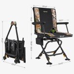 TIDEWE Heated Hunting Chair with Swivel & Camo