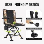 TIDEWE Heated Hunting Chair with Swivel & Camo
