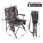 REDCAMP Portable Camo Hunting Chairs for Blinds