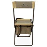 Black Sierra Folding Hunting Stool with Storage Pouch