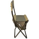 Black Sierra Folding Hunting Stool with Storage Pouch