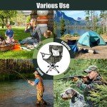 HUNTPAL Foldable Swivel Hunting Seat with Cup Holder