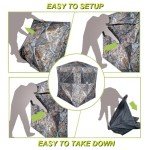 THUNDERBAY SPUR Collector 3 Person Hunting Blind, Portable Ground Blind with Silent Sliding Window, Portable Durable Hunting Tent for Deer & Turkey Hunting