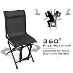 GYMAX 360° Swivel Portable Hunting Blind Chair