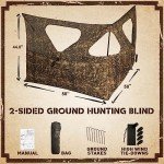 Lenotos Easy-Setup 2-Panel Ground Hunting Blind