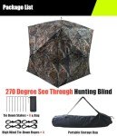 ThunderBay 270° See-Through Hunting Blind with Bag