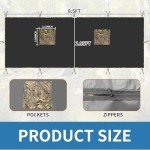 Camo Tree Stand Blind Cover for Two Hunters