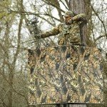 Camo Tree Stand Blind Cover for Two Hunters