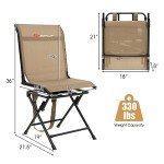 Goplus 360° Swivel Portable Hunting Blind Chair