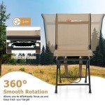 Goplus 360° Swivel Portable Hunting Blind Chair