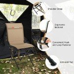 Goplus 360° Swivel Portable Hunting Blind Chair
