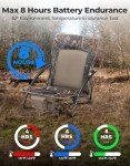 KEMIMOTO Heated Portable Hunting Blind Chair