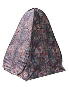 HME Spring Steel Ground Blind for Two, Blacked Out