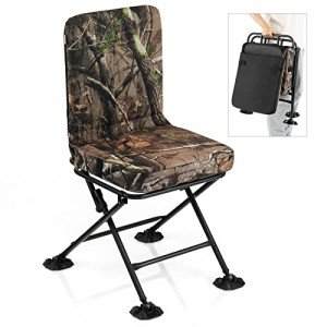 GYMAX 360° Swivel Camo Hunting Chair