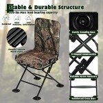 GYMAX 360° Swivel Camo Hunting Chair