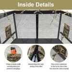 Universal 2-Man Camouflage Tree Stand Blind Kit