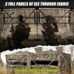 TIDEWE Hunting Blind See Through 3-in-1 with Carrying Bag, 4-6 Person Pop Up Ground Blinds 270 Degree, Portable Removable Hunting Tent for Deer & Turkey Hunting (Camouflage)
