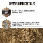 BLAUSE Hunting Blind, 270 See Through Ground Blind with Portable Carrying Bag, 2-3 Persons Camouflage Pop Up Blinds for Deer & Turkey Hunting, Noise-Free Slide Windows for Easy Observation