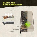 Heated Camouflage Hunting Seat Cushion with Backrest