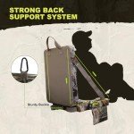 Heated Camouflage Hunting Seat Cushion with Backrest