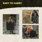 Heated Camouflage Hunting Seat Cushion with Backrest