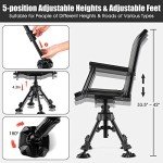 Tangkula 360° Silent Swivel Hunting Chair