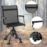 Tangkula 360° Silent Swivel Hunting Chair