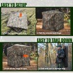 360-Degree Transparent Pop-Up Hunting Blind for 3