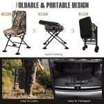 Tangkula 360° Swivel Camouflage Hunting Chair