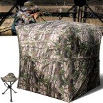 Portable 270° Camouflage Hunting Blind for 3