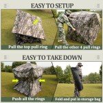 Portable 270° Camouflage Hunting Blind for 3