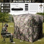 Portable 270° Camouflage Hunting Blind for 3