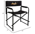 Muddy Outdoors Foldable Ground Chair with Arm Rests