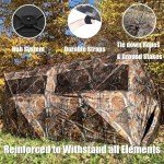 THUNDERBAY Bunkhouse Pop Up Portable 6 Person Side-by-Side Hunting Blind, Footprint: 140"x70" with 80" Height