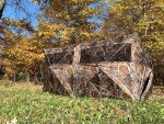 THUNDERBAY Bunkhouse Pop Up Portable 6 Person Side-by-Side Hunting Blind, Footprint: 140"x70" with 80" Height