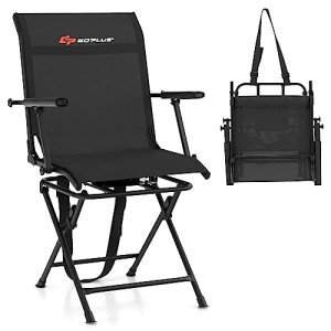Goplus 360° Swivel Folding Hunting Blind Chair