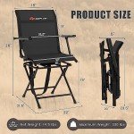 Goplus 360° Swivel Folding Hunting Blind Chair