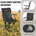 Goplus 360° Swivel Folding Hunting Blind Chair