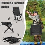 Goplus 360° Swivel Folding Hunting Blind Chair