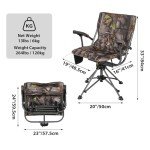 360° Swivel Heated Hunting Chair - Portable Camo