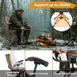 360° Swivel Heated Hunting Chair - Portable Camo